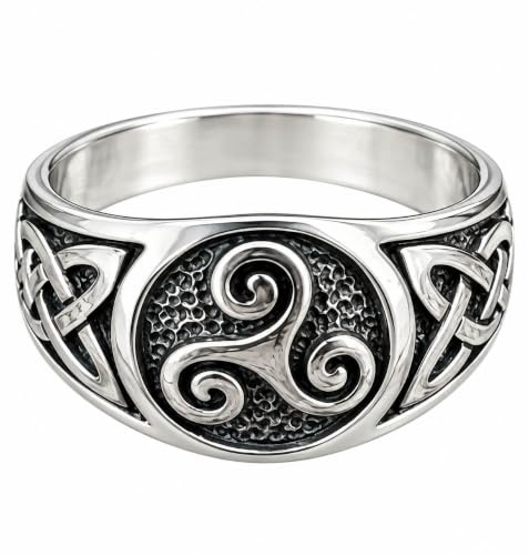 Ring Fingerring Triskele aus 925 Sterling Silber, Gr. 52-74