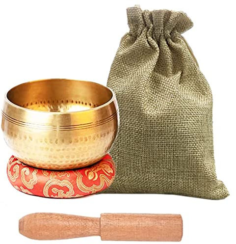 Juego de cuencos tibetanos, cuenco de meditación para curación y atención plena, cuenco de sonido de meditación hecho a mano en Nepal