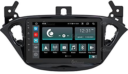 Autoradio Custom Fit per Opel Corsa E Android GPS Bluetooth WiFi Dab USB Full HD Touchscreen Display 8 processore 8core e comandi vocali