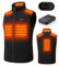HEWINZE Gilet riscaldato in pile da uomo - Gilet caldo con batteria da 5 V, gilet riscaldato per la caccia.