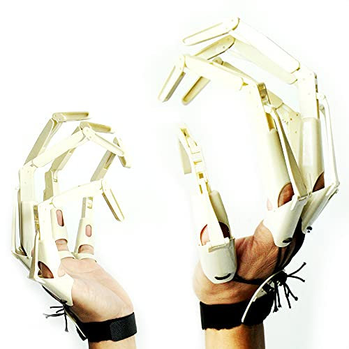 Halloween Skelett Hände,1 Paar Halloween Gelenkfinger, Halloween Claw Handschuhe Krallen Halloween Kostüm Party Requisiten, Realistische Kunststoff Skelett Hände für Halloween Requisiten Dekorationen