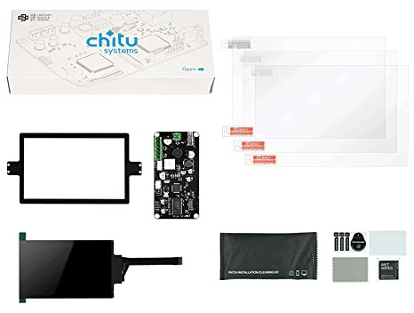 Upgrade-LCD-Bildschirm-Set für Anycubic Photon Ersatz, 6,08 Zoll Mono-LCD mit Chitu V2 Motherboard, 2K Lichthärtung mit 1620 x 2560 Auflösung (Bildschirm mit Motherboard + 3 Filmen)