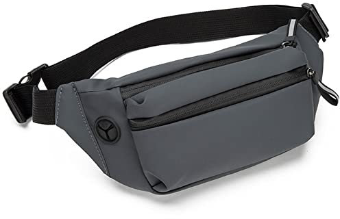 NEUSOP Gürteltasche Bauchtasche Hüfttasche Damen Herren Sport Wasserdicht Handytasche Multifunktionale Bum Waist Fanny Pack Geeignet für Reise Arbeiter Camping Wandern Hundetraining Fahrrad Gris