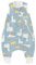 LULUMONKEY Baby Schlafsack mit füßen Winter, Schlafsack mit Beinen Baby 2.5 Tog, Baumwolle Unisex Baby Schlafsack Warm 100 cm