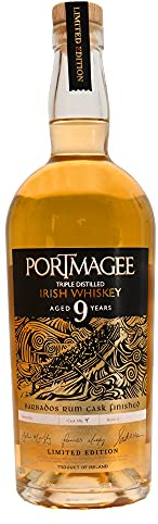 Portmagee Triple Distilled Irish Whiskey – Aged 9 Years I PREMIUM WHISKEY LIMITIERT AUF 333 FLASCHEN PRO FASSFREIGABE I Cask I Single Malt & Single Grain Blended I 40% Alk.