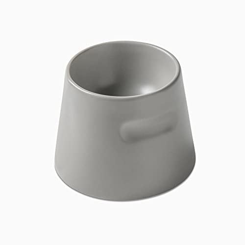 Hoopo® Tower mangeoire Ergonomique | Bol pour Manger ou Boire | Porcelaine Durable | Stable (Gris)