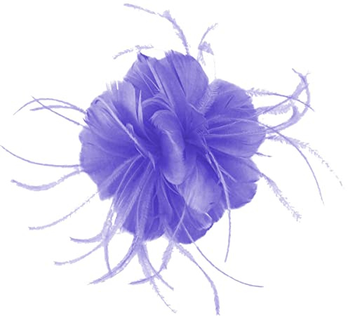 Failsworth Millinery Feather Fascinator in Iris, size: One Size