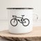 Huuraa Emaille Tasse Bike Fahrrad Geschenk 300ml Vintage Bike Geschenkidee