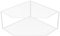 Estante esquinero para organizar platos, platos, despensa, cocina, color blanco