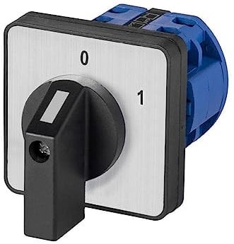 Universal Nockenschalter, Drehschalter, Wechselschalter 7 Modelle zur Auswahl (JYW29-20/1 C02) Vorderseite Silber