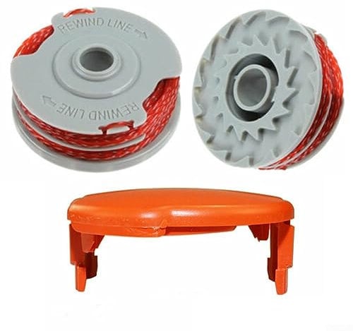 Oniissy Strimmer Trimmer Spool & Line For Flymo Contour 500 Power Plus 500 & 500XT, Replacement Strimmer Head Cover And Complete Spool And Line
