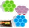 Qicfrk 3 Pack Silicone Egg Bites Molds with Lid Egg Bite Mold for Air Fryer, Reusable Egg Bite Molds -Alternative to Sous Vide Egg Bite Maker, Air Fryer Accessories，egg bites silicone mold，