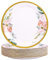AHPYEUHK Piatti Carta 50 Pezzi Stoviglie per Feste 17,8cm Usa e Getta Rotondi Piatti in Carta per Compleanno, Festa, Matrimonio (flower)