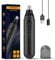 Nasenhaartrimmer-2023 Upgraded USB Wiederaufladbare Nasenhaartrimmer Ohrhaartrimmer für Männer und Frauen, IPX7 Wasserdicht Dual Blade Professioneller Schmerzfreier Nasen- und Gesichtshaarschneider