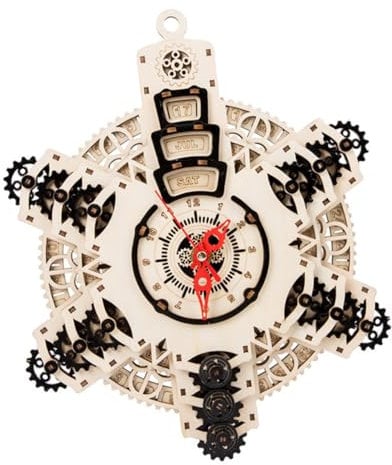 BESTonZON 2 Sätze Uhr-Puzzle Uhr Bausatz Aus Holz DIY-Uhr Nordisches Dekor Holzdekor Puzzle-wanduhr Puzzle Für Erwachsene Dekorative Wanduhren Holzpuzzle Kind Dekorativer Stil Erwachsener