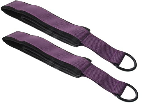 Anneome 2St Pilates-Yoga-Knöchelschnalle Stretch-Yoga-Gurt Spanngurt mit Griff fitnessband fitnessbänder Fitnessgeräte Tragbares Widerstandsband Gürtel zur Körperformung drinnen Gummiband