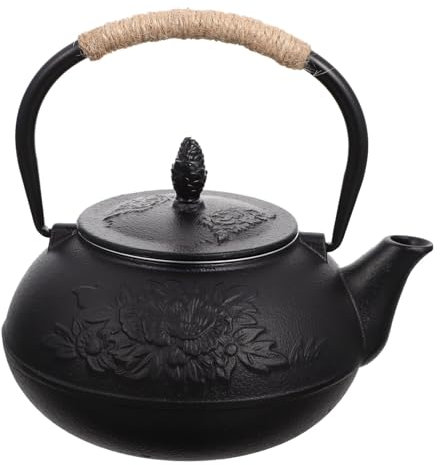 Théière en fonte Bouilloire sifflante Théière Cuisinière Marmite Chauffage de camping Bouilloire à thé en acier inoxydable Pots à thé en vrac Bouilloire à thé en fonte Bouilloire en fonte Honk à l'