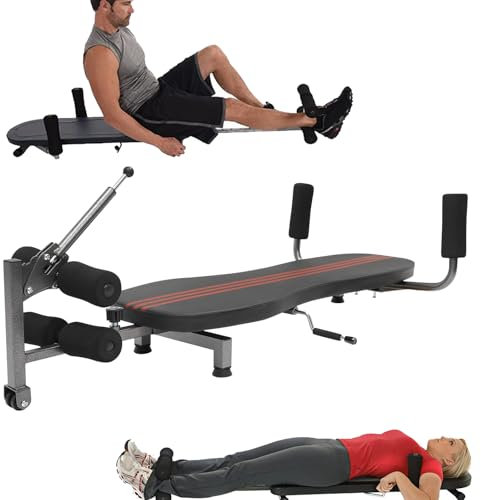 RUETERY Back Stretch Traction Inversions Tisch Rückenstreck Zervikales Wirbelsäule Rücken Stretcher Traktion Inversionstisch mit 150kg Gewichtskapazität