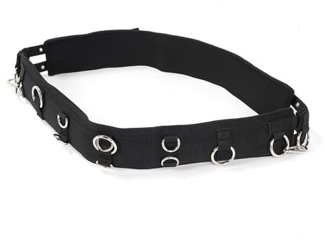 Longiergurt für Pferde, Pferde-Trainingsgurt, Professionelles Leder mit Verstellbarem Design, Trainingsgurt, Sicherheits-Longiergurt für Pferde, Reitsportbedarf (1,2 x 2,6 x 6,5