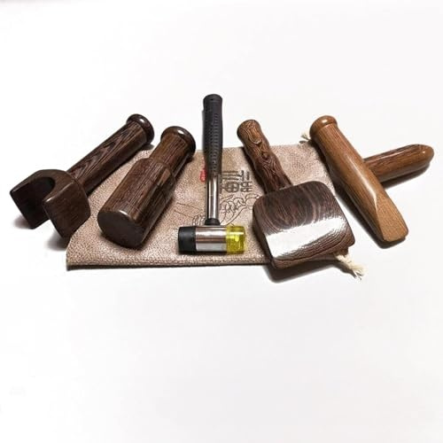 Manuelles Massagegerät, Chiropraktik-Einstellwerkzeug, Hammer und Meißel, Wirbelsäulenmassagegerät, Korrekturwerkzeug zur Verbesserung von Gelenkschmerzen, Packung mit 4 Hammer