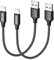 RAVIAD Cable iPhone [2Pack 0.5M] Cargador iPhone MFi Certificado Carga Rápida Trenzado de Nylon Compatible con iPhone 14 13 12 11 Pro XS MAX XR X 8 Plus 7 Plus 6S 6 Plus 5 5S 5C SE - Negro