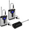 WESLNN Microfonico Lavalier Wireless Da Bavero Mini Microfono Da Indossare Con La Testa Con Trasmettitore For Reporter Insegnante(Q7)