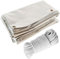 Tecplast Pack Toile Pergola Blanc Crème 3x4 m + Sandow Blanc 20m - Bâche Pergola prête à Poser LP506PR Garantie 5 Ans
