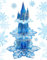 Anvin 3-Tier Snowflake Cupcake Stand Tower Cardboard Cupcakes Tier Stand Holder for Dessert Display Birthday Party Decoration Tea Party Supplies Party Centerpiece Decor Baby Shower (Snowflake)