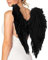 engelsflügel schwarz,Engel Federflügel,Deko, Weihnachten, Valentinstag, Karneval, Fasching, Halloween, Mottoparty, Kostüm, Theater, Accessoire, Verkleidung