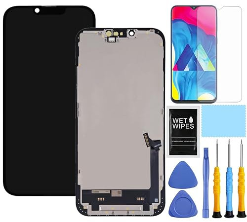 ZTOOYO für iPhone 14 Display für iPhone 14 Display Mit Rahmen für iPhone 14 Pantalla A2649 A2881 A2884 A2883 A2882 Reparatur Digitizer Touchscreen Assembly mit Werkzeug