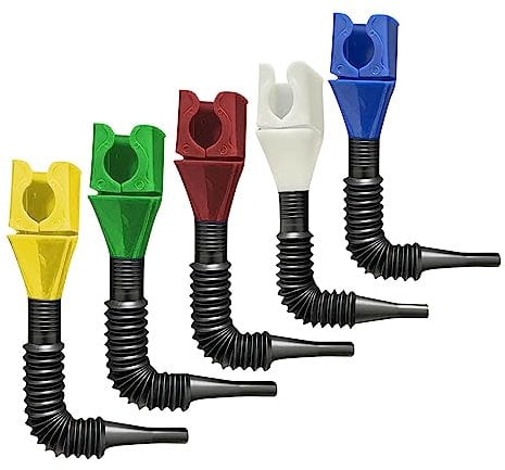 5Pcs Flexible Funnel, Snap Funnel, Flexible Draining Tool Snap Funnel, Wide-Mouth Funnel with Built-In Filter, Wide Mouth Refueling Funnel, Universal Buckle Funnel for Car & Household