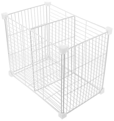 PartyKindom Freezer Dividers Storage Bins for Fridge Freezer 30cm Tall Fruit Veg Storage Rack Wire Baskets Easy to Clean Metal