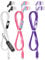 3 Pack USB-C Wired Earphones with Microphone – In-Ear Headphones for iPhone 15, iPad Pro, Galaxy S23, Pixel 7 – Type C Wired Headphones for USB-C Devices – Includes White, Purple, and Pink Earbuds