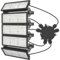 BERSUANG 500W LED Strahler Außen, Kaltweiß 6500K 70000LM Scheinwerfer Aussen, IP67 Wasserdicht Außenstrahler, LED Flutlicht Verstellbarer 180° Halter für Garten Garage Sportplatz