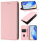 QIWEIQING Compatibili con iPhone 15 Plus Custodia, Libro Pelle PU e TPU Silicone con Chiusura Magnetica Portafoglio Libretto Bumper Custodia Case per iPhone 15 Plus. Rosa YBZ