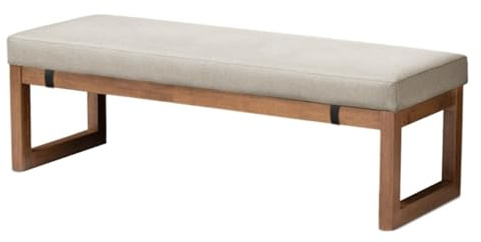 JHSDHYD Sitzkissen Bank 5 cm Verdickte Holz Stühle Pads Bank Kissen Dekorative Kissen Holz Stuhl Sitze for Garten Liege/Erker Fenster Pad(Rice coffee1,80X30X5CM)