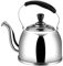 HUIBBGO Tetera silbadora de 4 l para Cocina, de Acero Inoxidable, con Mango ergonómico, Ideal para el hogar y para Cocina a Gas.