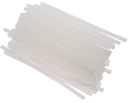 HOLIDYOYO 50 Pcs Transparent Hot Melt Adhesive Glue Rods High Strength EVA Sticks for DIY Crafts Repair Sealing Home Decor and Workshop Use