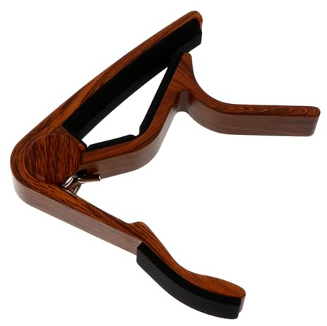 Levemolo Holzoptik Gitarren kapodaster Capo mit Hebelmechanismus für Akustikgitarre Ukulele Mandoline Ergonomisch Leicht Elastisch Langlebig Geeignet für Musiker Anfänger und Profis