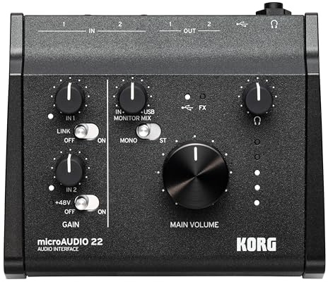 Korg - microAUDIO 22 USB-C Audio Interface with Studio Preamps