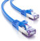 deleyCON 2m Cable de Red CAT7-10 Gigabit - Cable de Conexión RJ45 Cable Ethernet (Cobre, Blindaje SFTP PiMF) - para Highspeed LAN DSL Switch Modem Router Patchpanel CAT7 CAT6 CAT5 - Azul