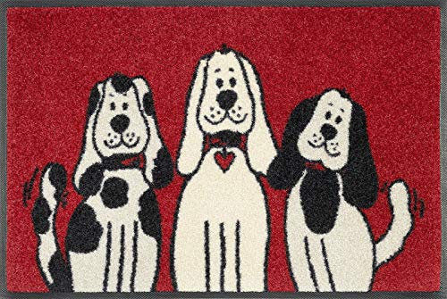 wash+dry Fußmatte, Three Dogs 40x60 cm, innen und außen, waschbar