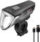 nean CREE LED 60 LUX Akku Fahrradlicht mit stufenloser Lichtautomatik und StVZO Zulassung, Fahrradlampe, Fahrrad Frontlicht, Fahrradleuchte vorne, Scheinwerfer mit 3 Helligkeitsstufen, schwarz