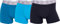 CR7 Herren Trunk aus Baumwolle, 3er-Pack Badehose, Marineblau/Blau/Hellblau, S