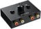 PROZOR 2(1) in 1(2) Out Optisch auf Cinch Stereo Audio Switcher, R/L Stereo Audio Switcher Audio Switcher AB Switcher mit Mute Taste, Lautstärkeregler, vergoldete RCA Kabel für CD Player/Computer