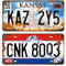 Panguru 2 Pieces Prop License Plates from Supernatural, Metal Stamped Number Tags, Movie Prop Vanity Plate, 12x6 inches