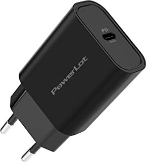 PowerLot 20W USB C Ladegerät PD 3.0 Netzteil Kompatibel für iPhone 14/14 Plus/14 Pro/14 Pro Max/13 Serie/12/SE, Schnellladegerät für Pixel 7 Pro, iPad, AirPods, iWatch 8 Ultra, usw