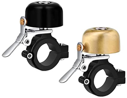 Greallthy Fahrradklingel, 90 dB, Klassische Fahrradklingel aus Messing, für Lenker von 22,2 bis 31,8 mm, Klingel für Rennrad und Mountainbike, Zubehör für Kinder und Erwachsene.
