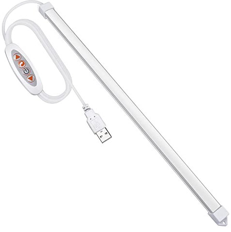 Milpoel LED Strip 35cm, LED Streifen 3 Farbtemperaturen 3000K/4500K/6000K, 5V LED Tape Strip für Küche Schrank TV Computer (Extra Dünn E)