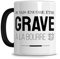 L'épicerie Chérie LES MÉCHANTS MUGS Cadeau humoristique, Cadeau Ami Collègue Femme Homme Anniversaire Noël, Mug original et insolite avec Message Humoristique(Grave à la bourre)
